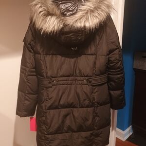 Vince Camuto Black Coat with Gray Accents